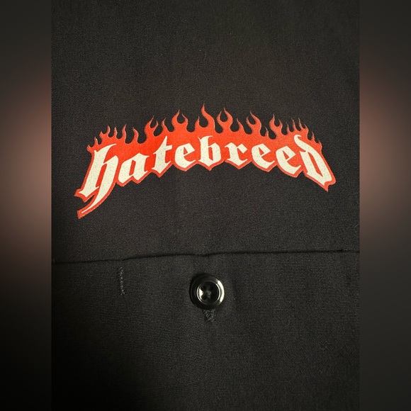 Hatebreed Black Tour Work Shirt By Dickies - Picture 5 of 9